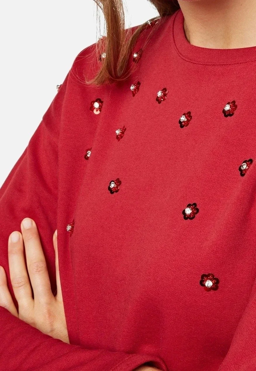 Женская толстовка MAVI STUD DETAIL SWEATSHIRT Rio Red - M, фото №3 Женская толстовка MAVI STUD DETAIL SWEATSHIRT Rio Red - M, фото №3