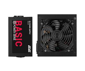 2E Блок живлення Basic Power 400W 80 120мм 1xMB 24pin(20+4), 1xCPU 8pin(4+4), 3xMolex 4xSATA 1xPCIe 8pin(6+2) synthetic.ua - Фото 1