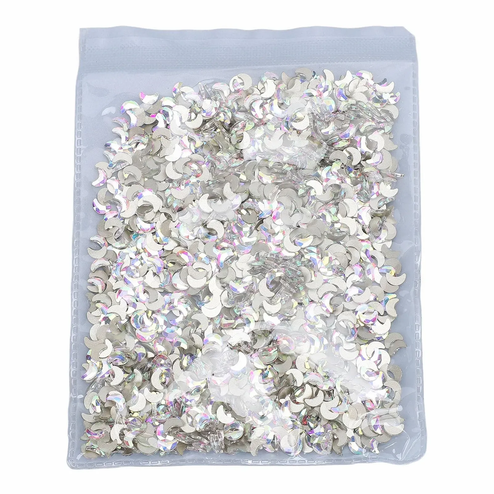 Прикраса Півмісяць Плоска Задня Частина, Блискучі Місячні Діаманти своїми руками, фото №5