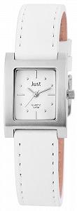 Купить Женские аналоговые часы Just S3929N-WH Кожа Белый Белый / Серебряный Ремешок - Фото 1 Женские аналоговые часы Just S3929N-WH Кожа Белый Белый / Серебряный Ремешок - Фото 1