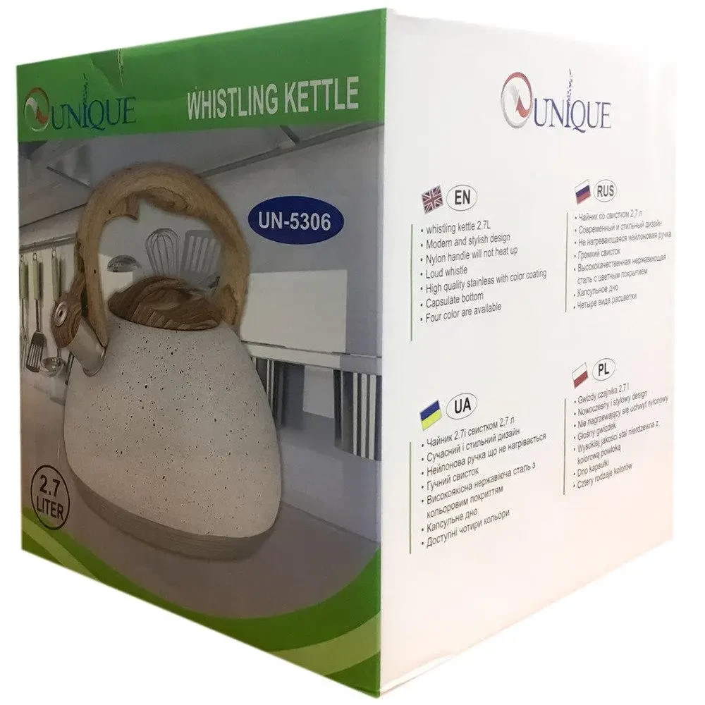 Чайник з свистом UNIQUE UN-5306 2,7 л, фото №3 Чайник з свистом UNIQUE UN-5306 2,7 л, фото №3