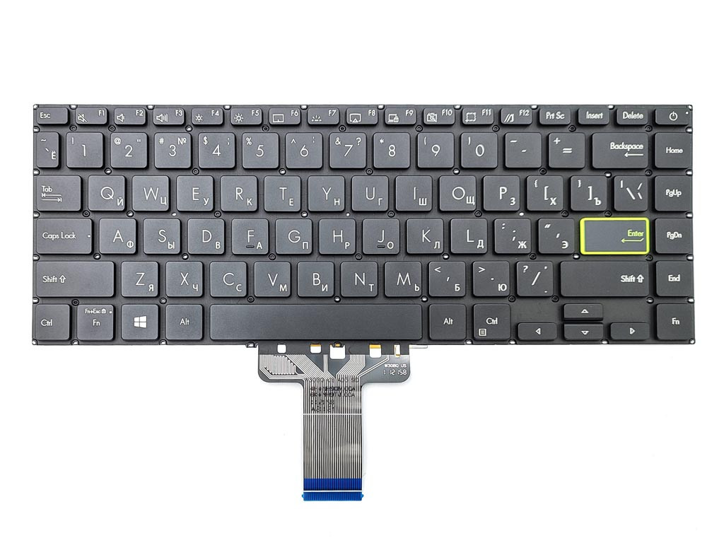 Клавиатура для ноутбука ASUS S433 S433EA S433EQ S433FA S433FL S433JQ X421 подсветка ориг, фото №1