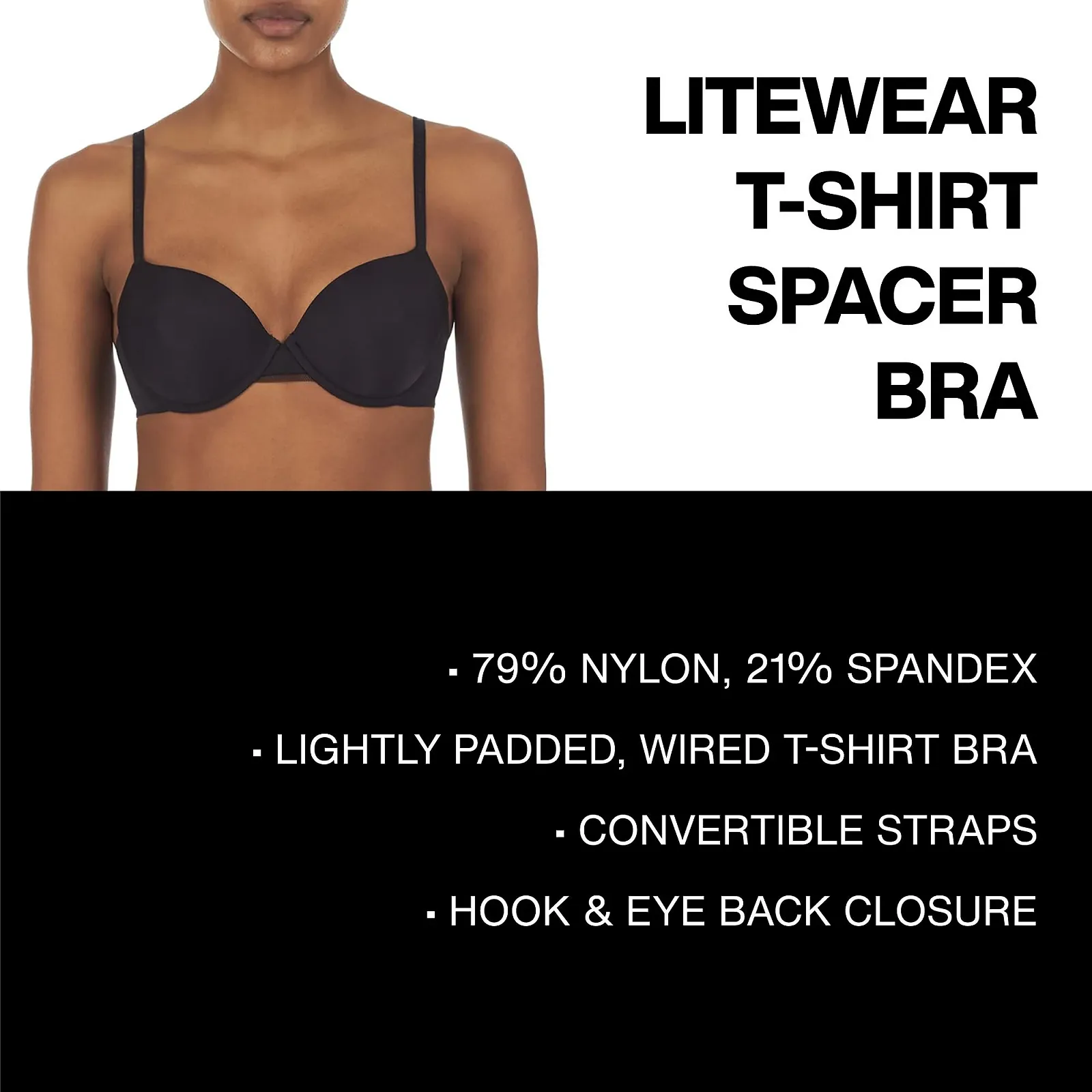 Бюстгальтер T-Shirt DKNY Litewear непрозорий, фото №6