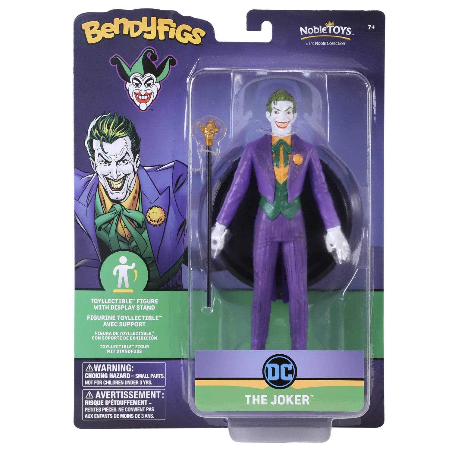 Фігурка гнучка Джокер Noble DC Comics Bendyfigs 19 см, фото №2