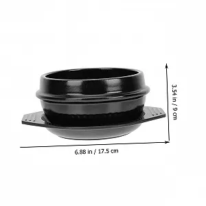 Керамічний горщик з термостійким підносом для супів та бібімбапа нековзкий ізольований synthetic.ua - Фото 1