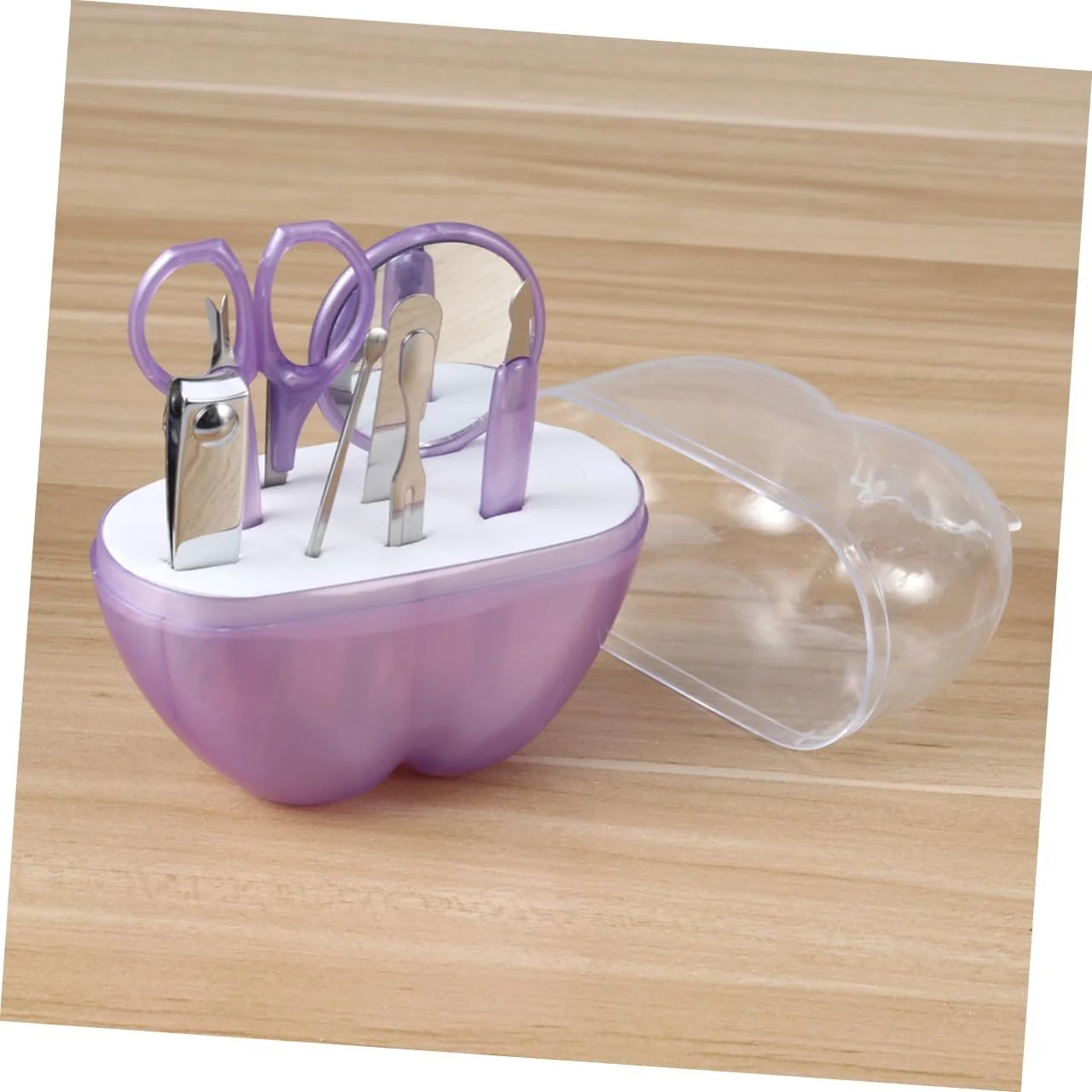Набор маникюрных ножниц Healvian, 3 шт, Фиолетовый, фото №7