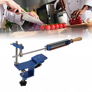 Система для заточування кухонних ножів професійна поворотна з нержавіючої сталі з 4 точильними каменями synthetic.ua - Фото 1