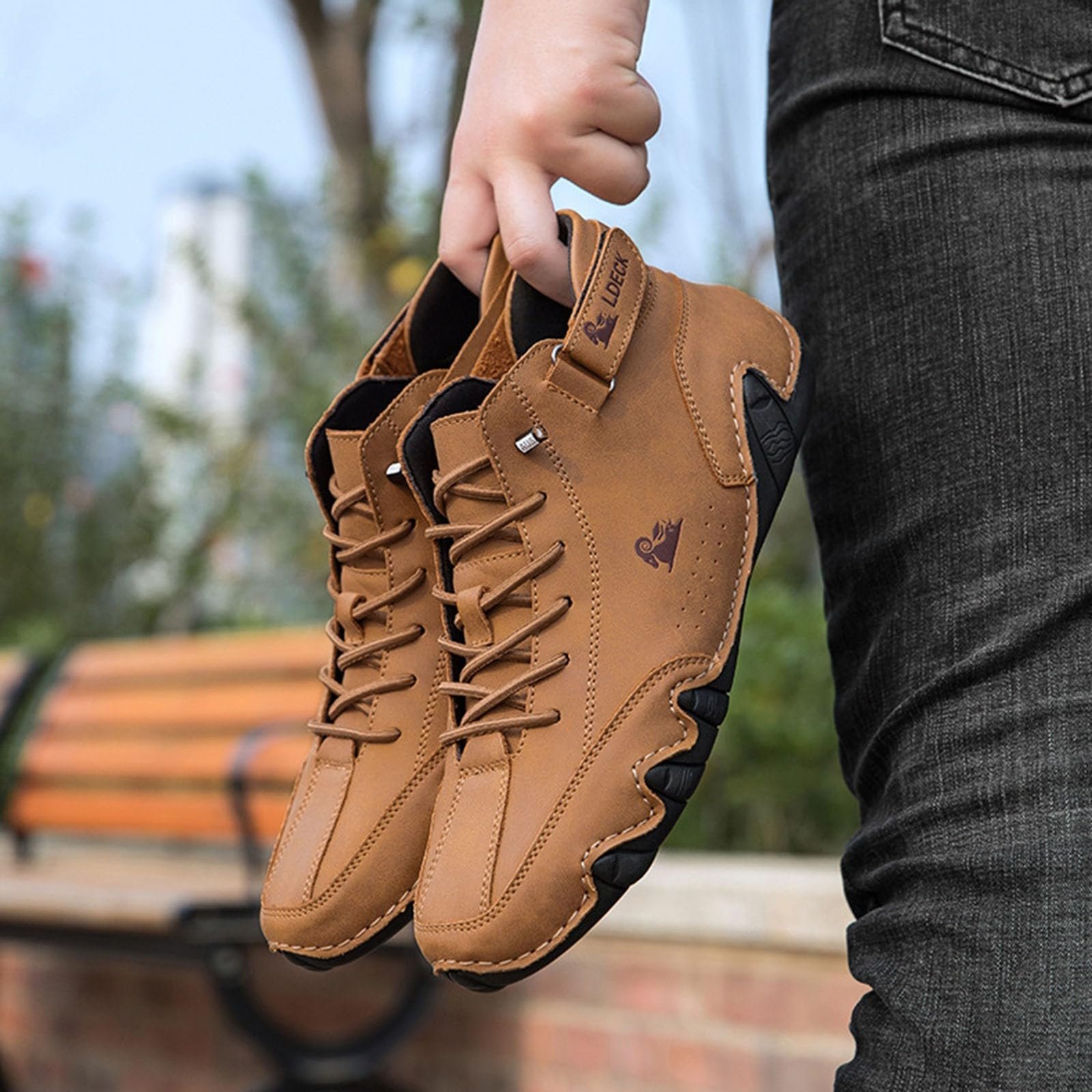 Взуття BarfuB Ultra Comfortable Non-Slip из натуральной кожи Flexao и Wandara Orthoschuhe для женщин, мужчин, большие размеры, фото №4