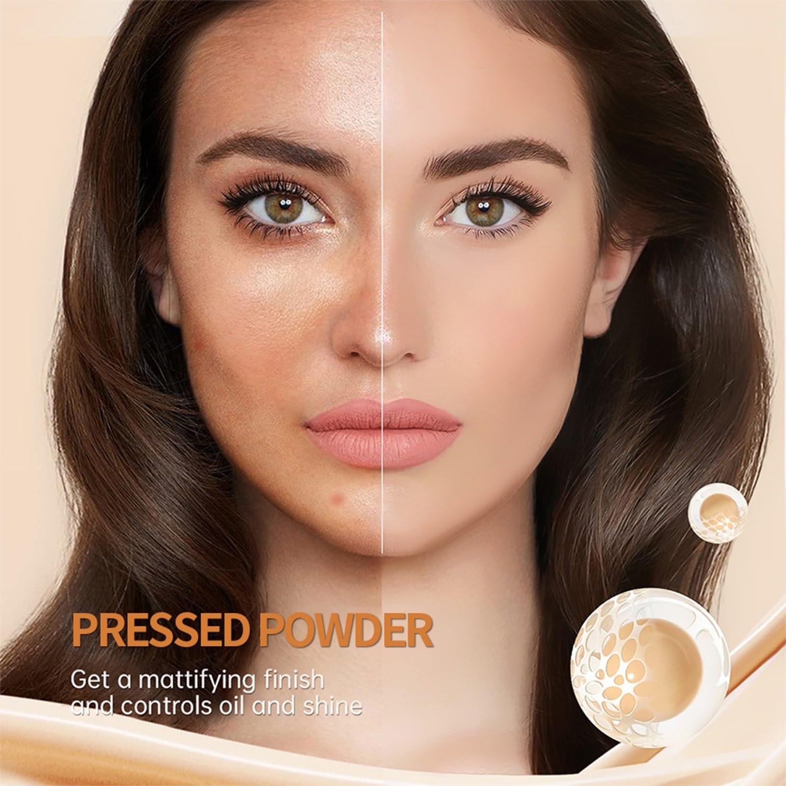 Пудра пресована Matte Perfection Pressed Powder, матуюча, для контролю жирності, тон 01 IVORY, фото №3
