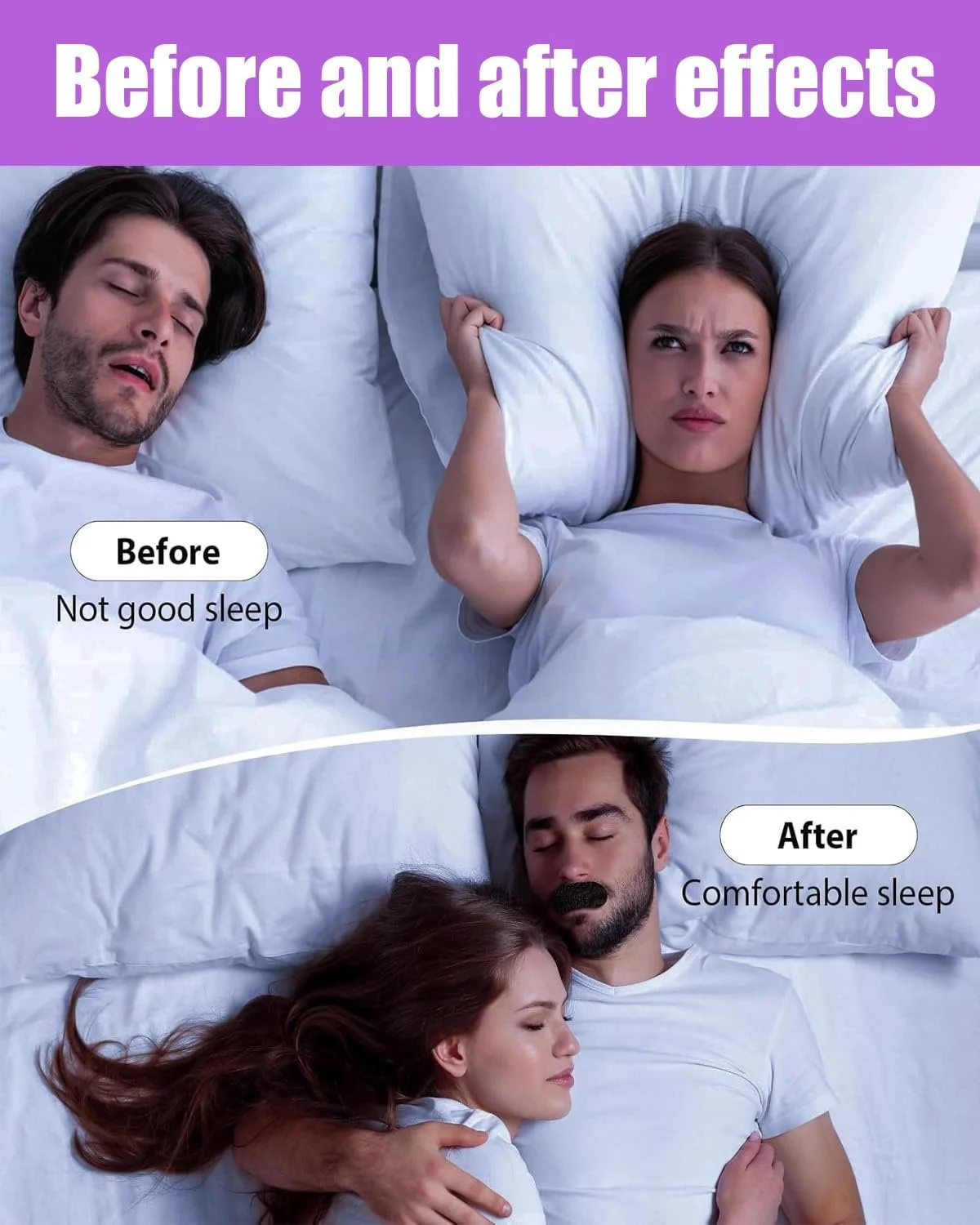 Пластирі для сну на рот, Стрічка для рота для сну проти хропіння, фото №4