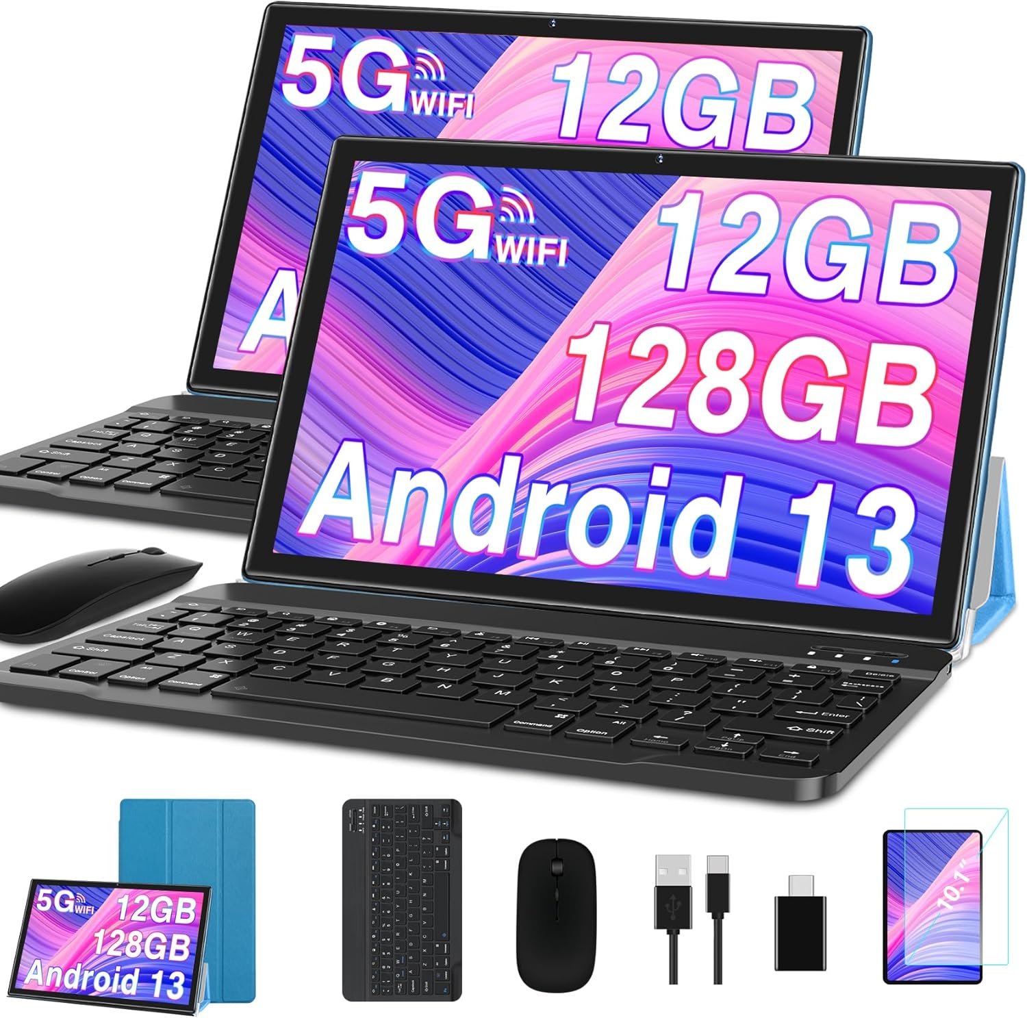 Планшет 10.1" GOODTEL G3 6+6/128Gb 8 ядер Android 13 6000 mAh Синий, фото №1