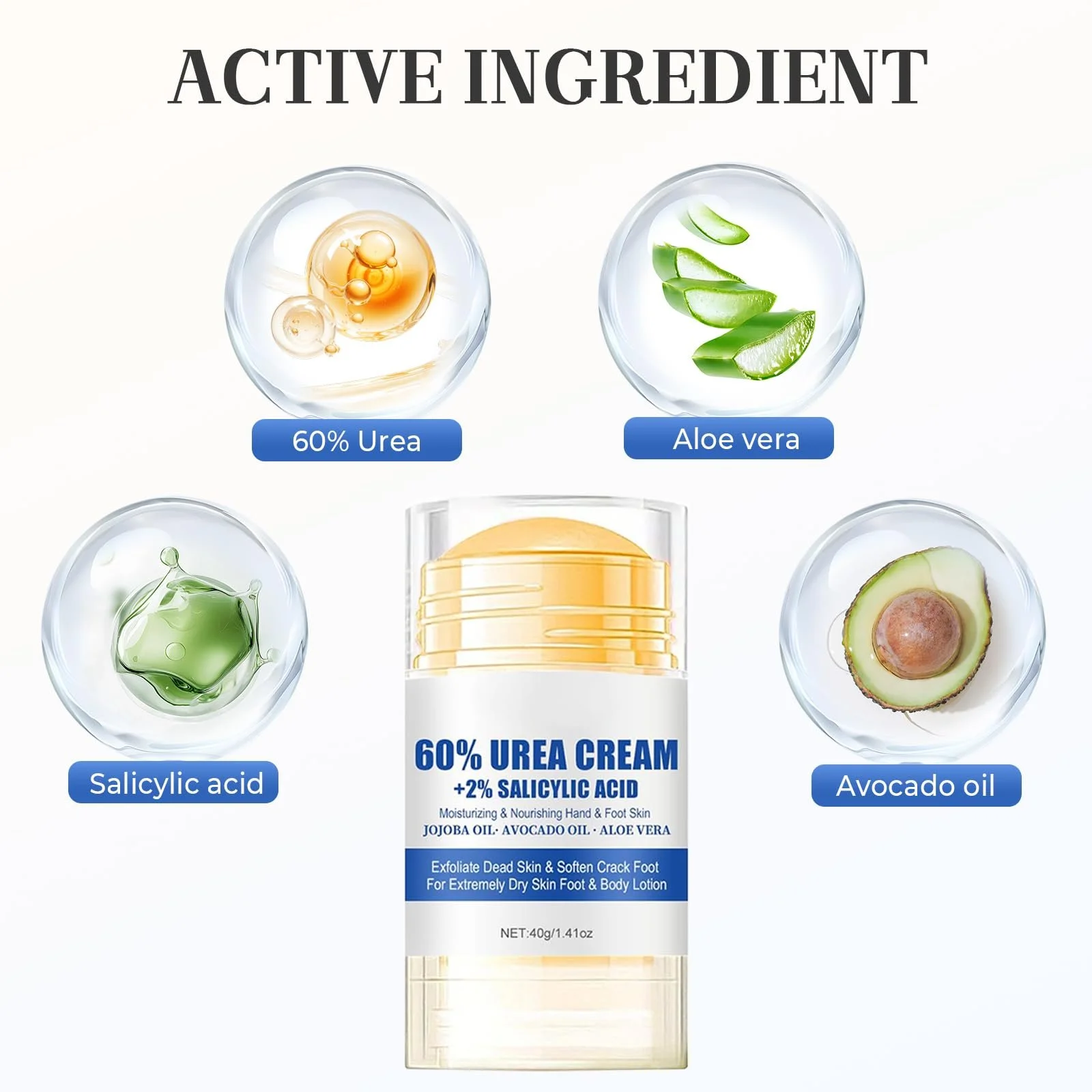 Крем для ног увлажняющий против трещин с 60% Urea 40 г, фото №6 Крем для ног увлажняющий против трещин с 60% Urea 40 г, фото №6