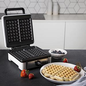 Вафельниця Princess Belgian Waffle Shape 132397 1200 Вт, довжина кабелю 0,7 метра, форма 19,8 x 19,8 см, антипригарне покриття synthetic.ua - Фото 1