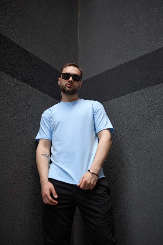 Футболка Loud блакитна, фото №1