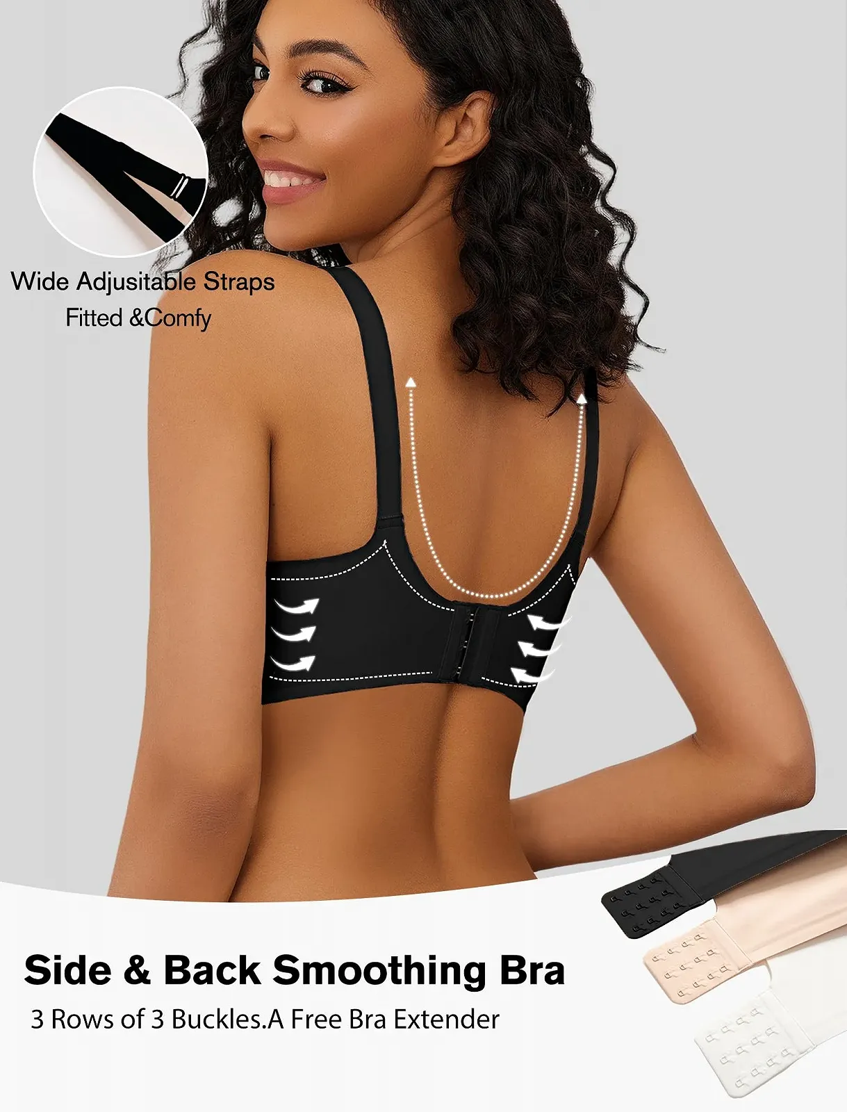 Бесшовный бюстгальтер Avidlove Non-Wired Push-Up Soft Padded V-Neck Bralette, фото №3