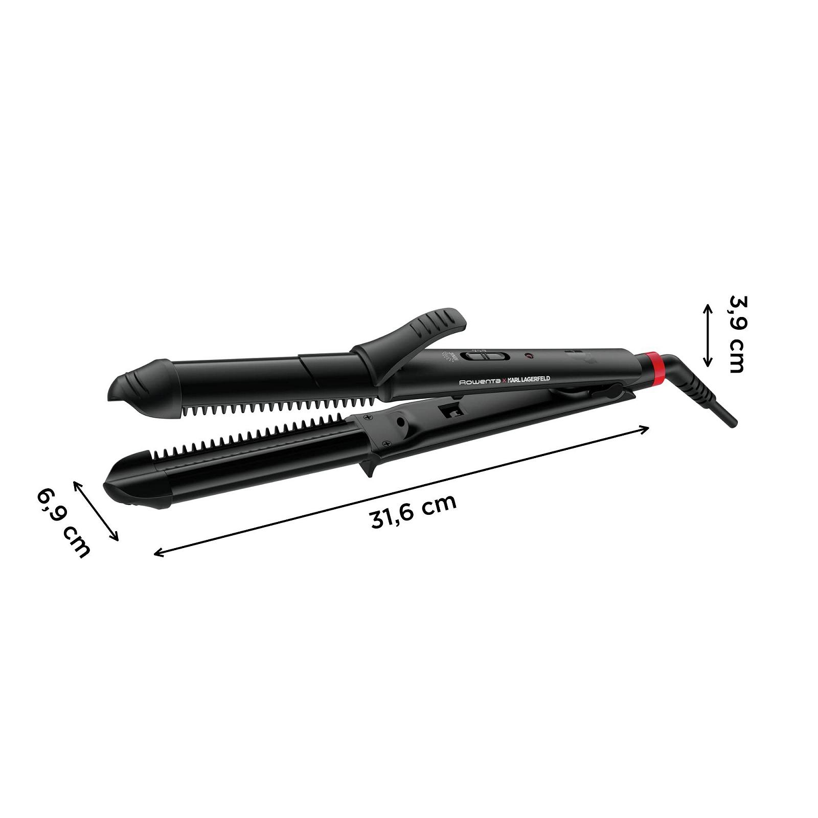 Мультистайлер Rowenta Karl Lagerfeld CF451L 3-в-1 35 мм Black/Red, фото №2 Мультистайлер Rowenta Karl Lagerfeld CF451L 3-в-1 35 мм Black/Red, фото №2
