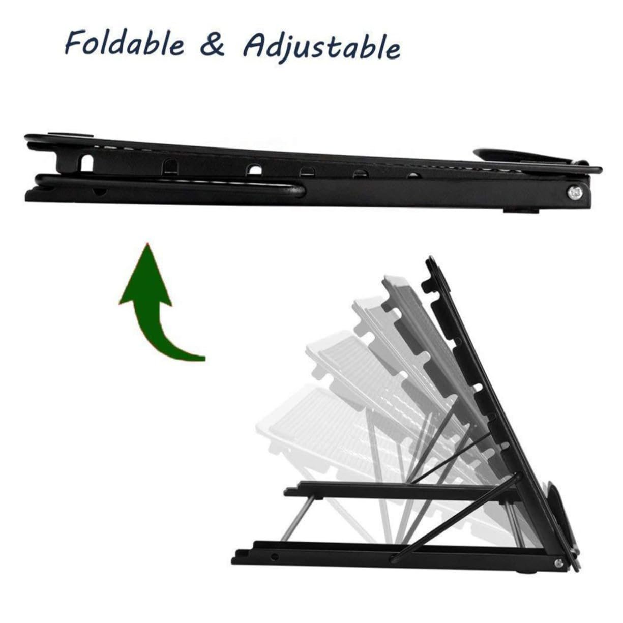 Підставка для ноутбука багатофункціональна SOIMISS складана регульована з відділенням для зберігання міцна, фото №5