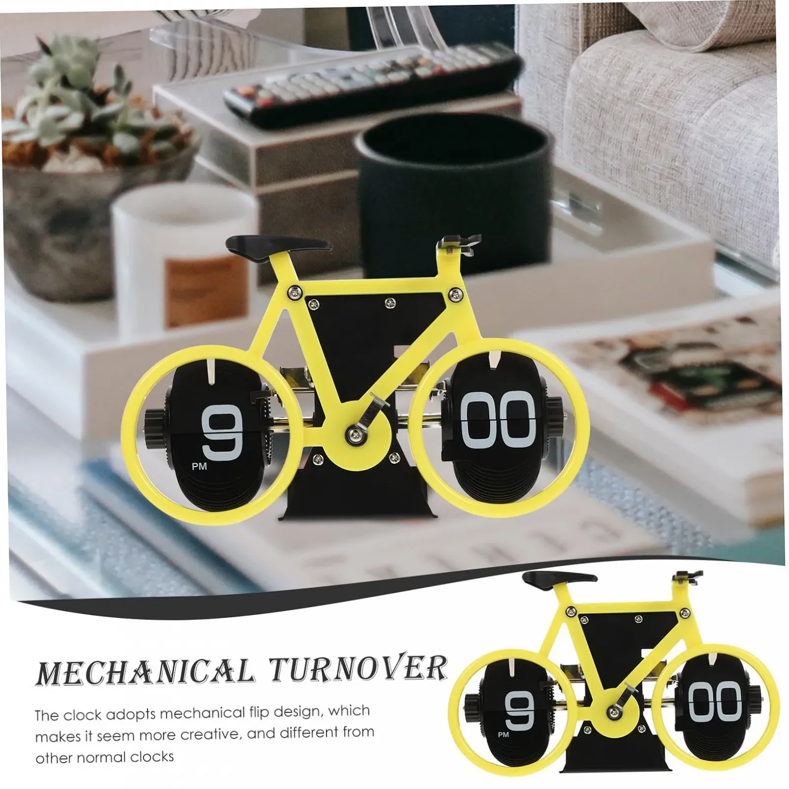 Ретро часы-перекидные PartyKindom в виде велосипеда, механические, маленькие, фото №4