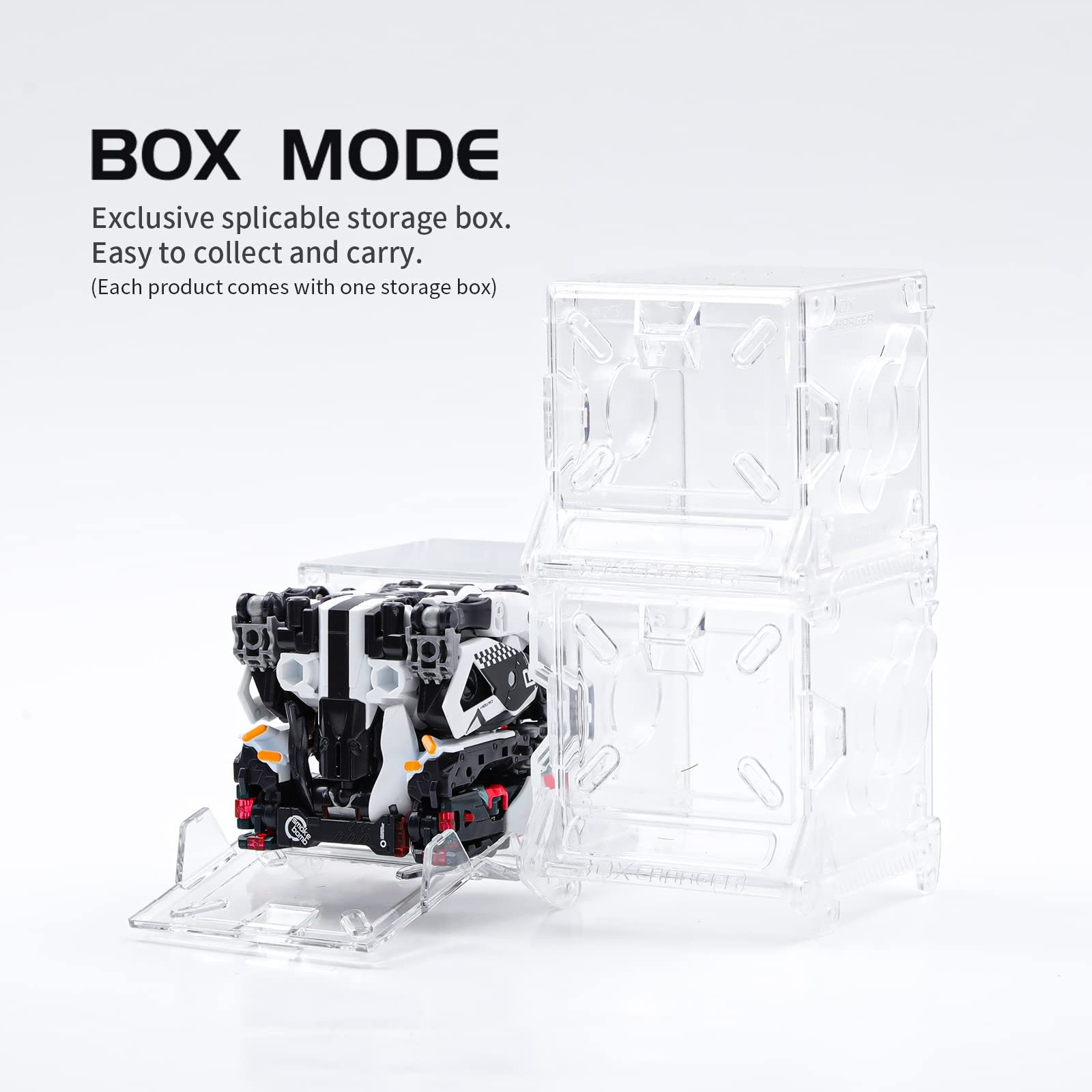 Фигурка-трансформер 52TOYS Beastbox BB-51A ROARMEO, коллекционная игрушка-трансформер в виде животного-меха и куба, игрушка-робот для мальчиков, фото №4