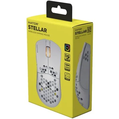 Мышка Hator Stellar Wireless/Bluetooth/USB White (HTM651), фото №6 Мышка Hator Stellar Wireless/Bluetooth/USB White (HTM651), фото №6