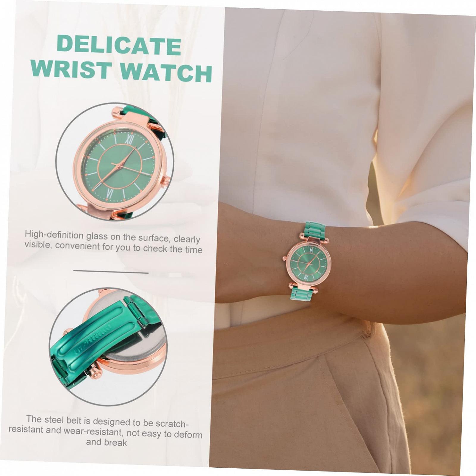 Годинник жіночий LIFKOME Кварцовий Зелений Ремінець, фото №9