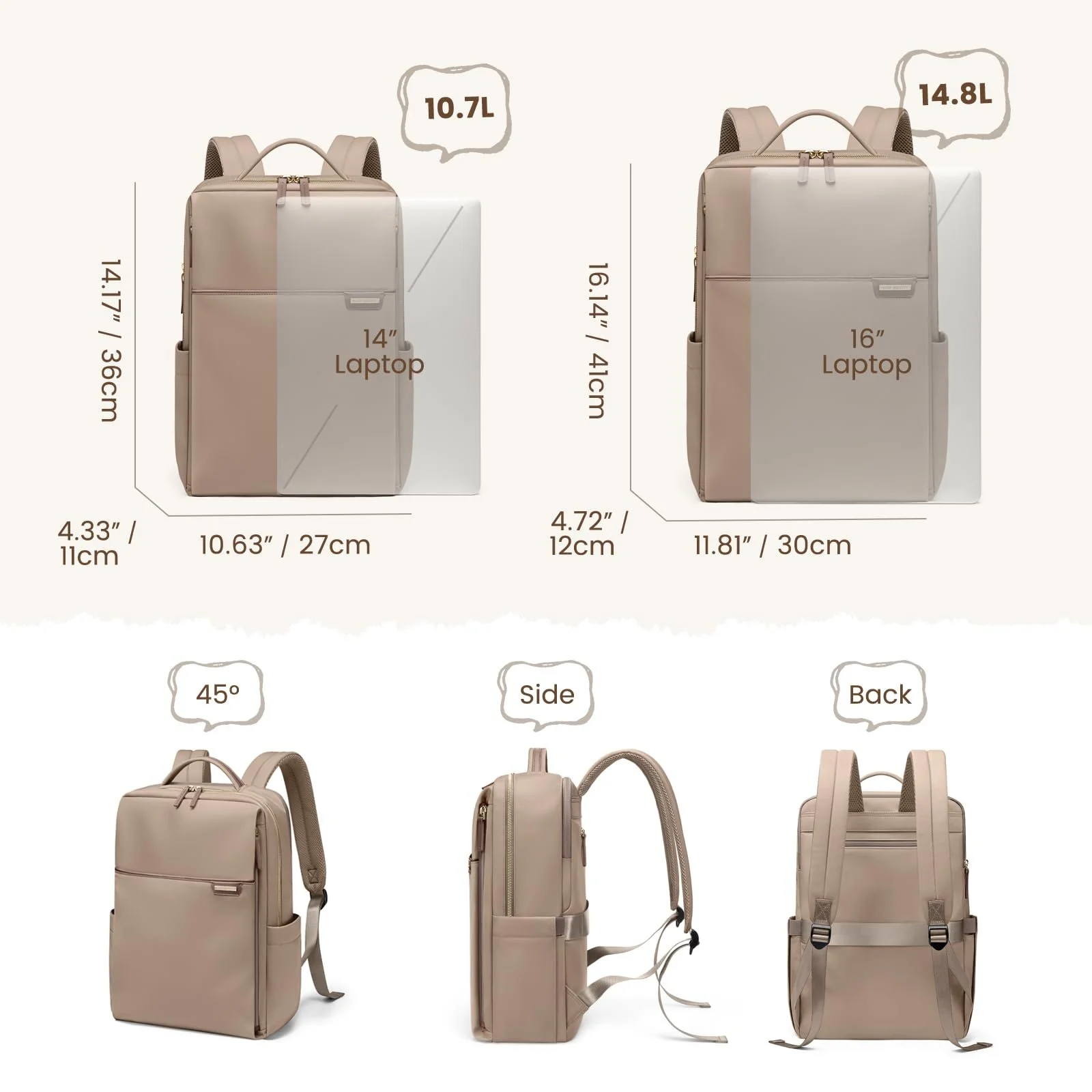Рюкзак для ноутбука GOLF QUALITY Urban 16" Бизнес Водонепроницаемый Коричневый, фото №2 Рюкзак для ноутбука GOLF QUALITY Urban 16" Бизнес Водонепроницаемый Коричневый, фото №2