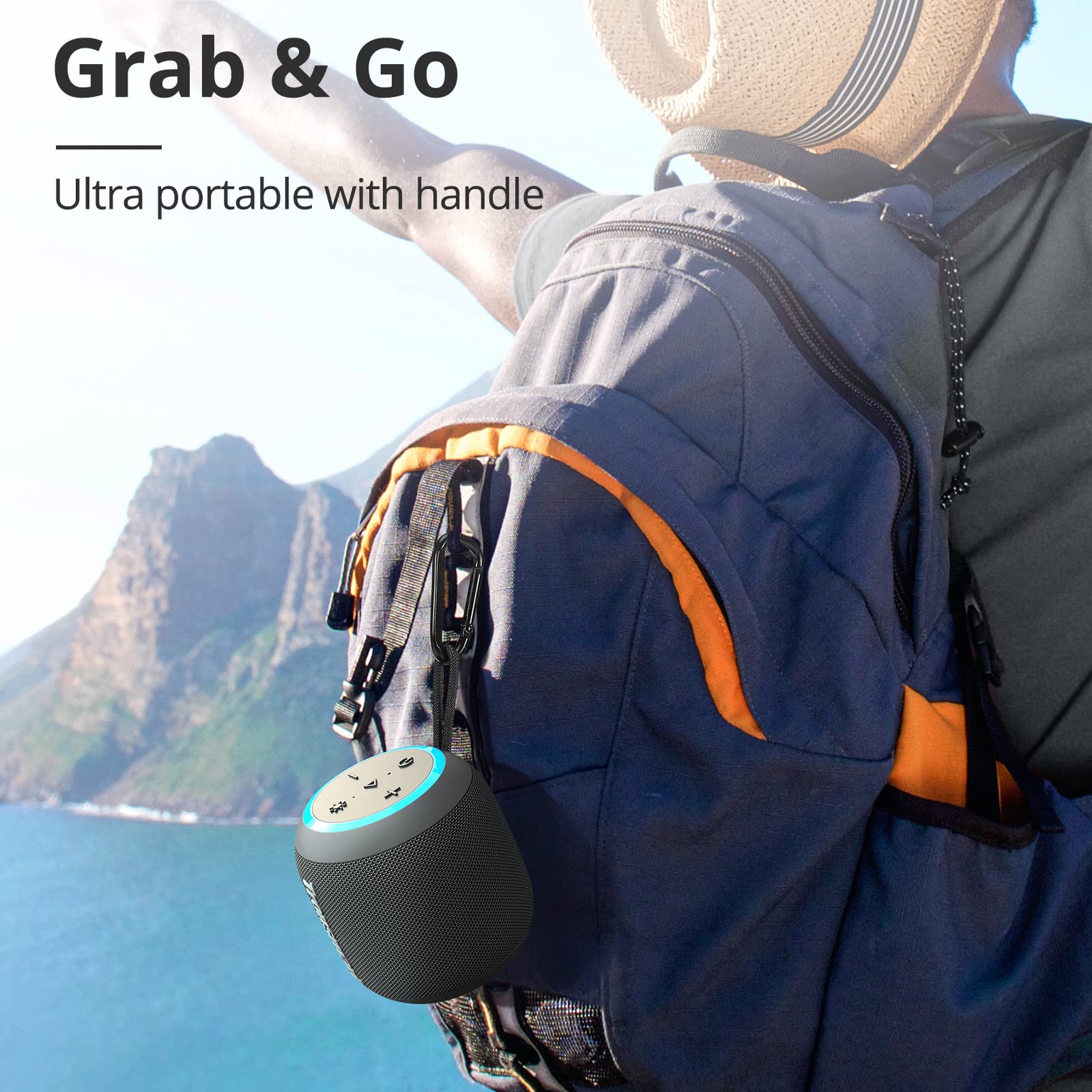 Колонка Tronsmart Music Box 15 Вт Bluetooth 5.3 IPX7 з підсвічуванням чорна, фото №6 Колонка Tronsmart Music Box 15 Вт Bluetooth 5.3 IPX7 з підсвічуванням чорна, фото №6