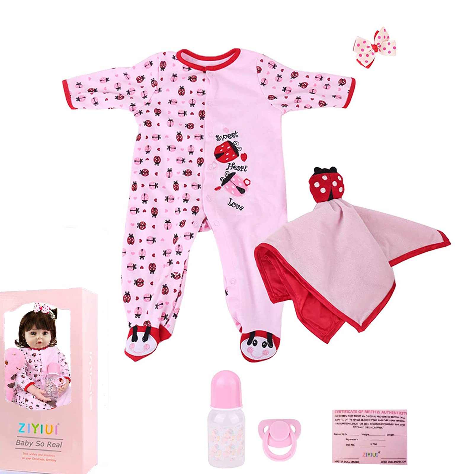 Лялька реборн ZIYIUI 60 см, дівчинка, подарунок на день народження, фото №7