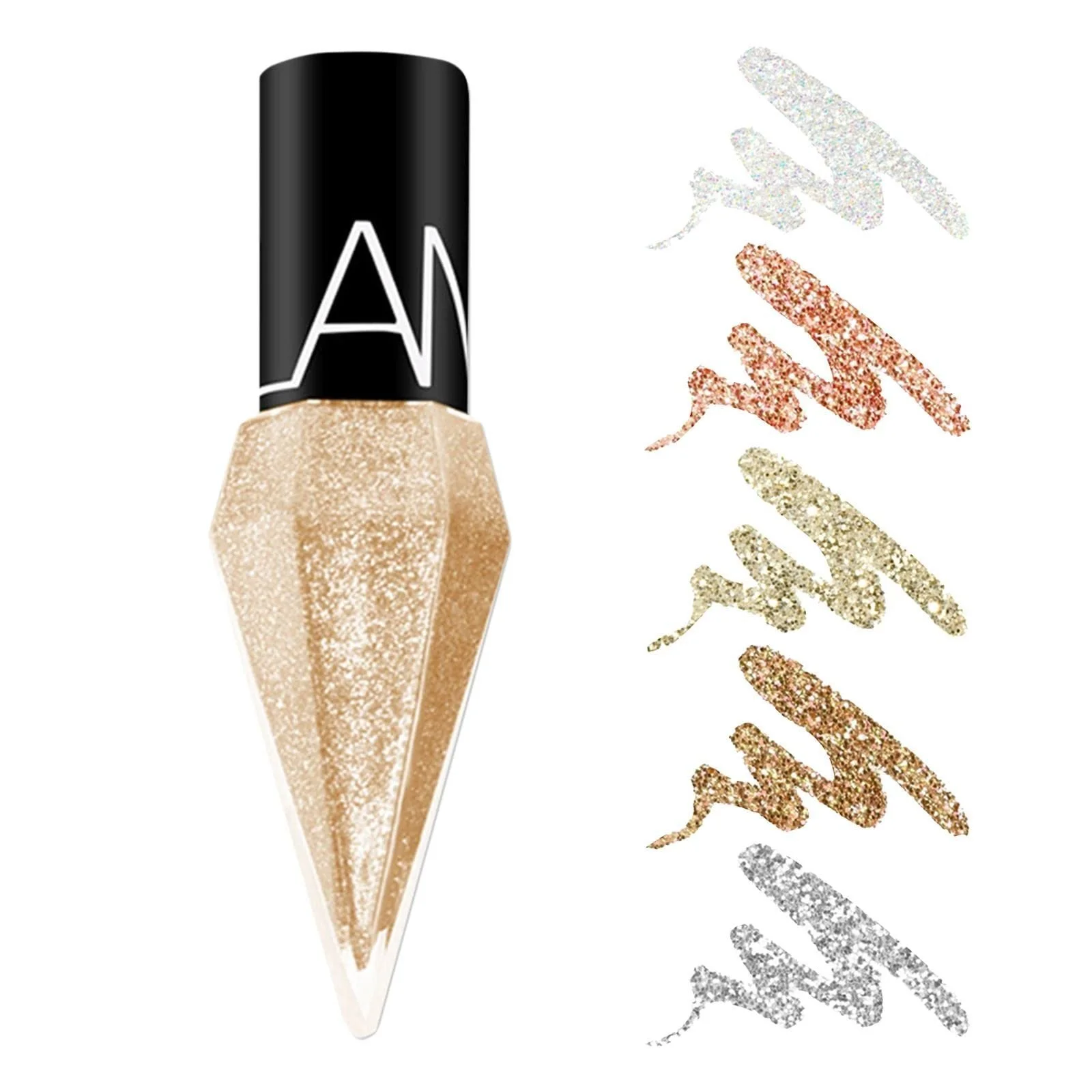 Підводка для очей Bag Великий Рідка Гліттер Стійкий Гліттер Відтінковий водостійка Довготривалий Гель 2 мл (C,), фото №7