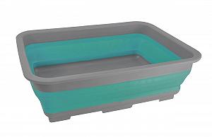 Миска для мытья складная ECO 37 x 28 см, для кемпинга, 2 варианта 88 (зеленый) synthetic.ua - Фото 1
