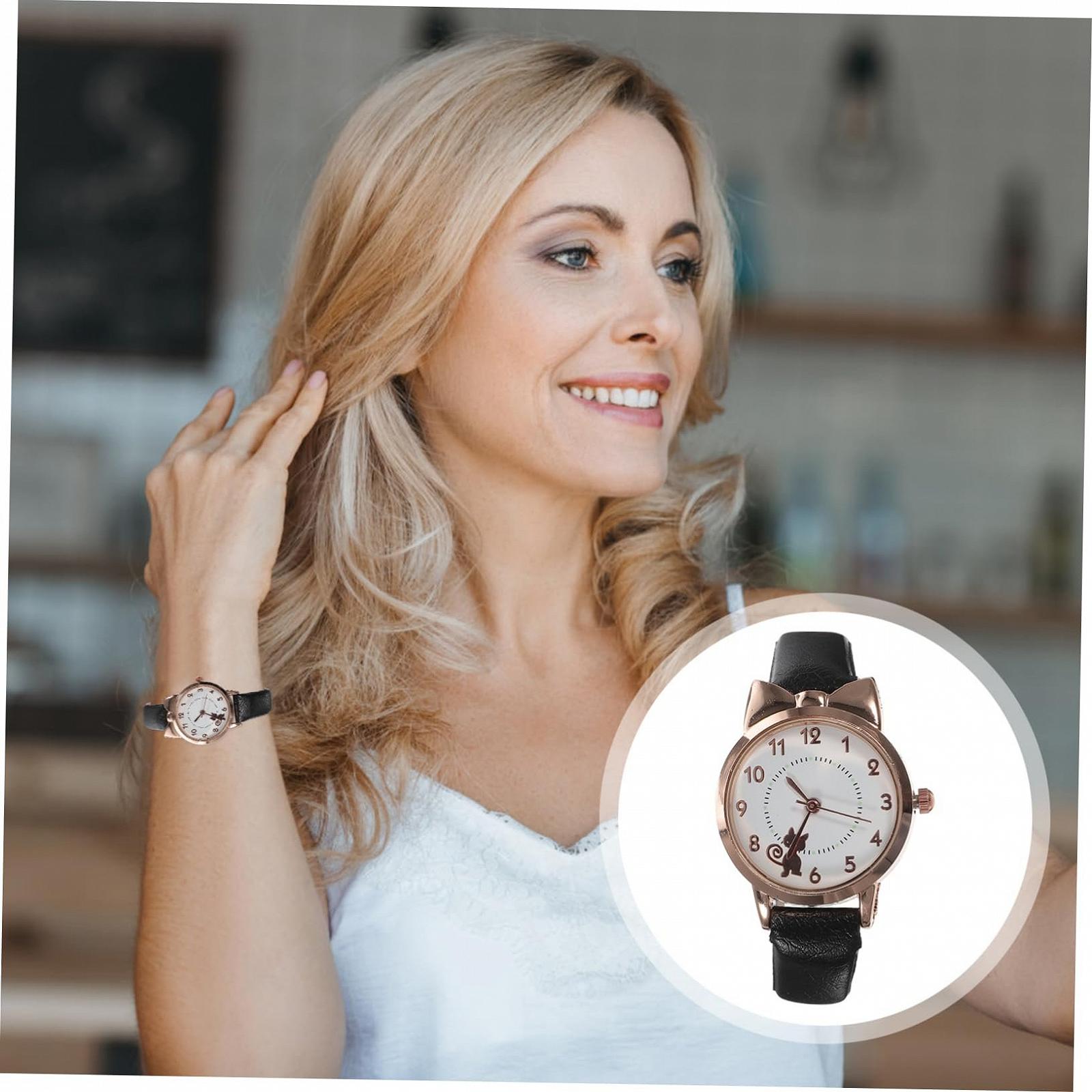 Жіночий цифровий годинник Healvian з котячим дизайном, фото №5