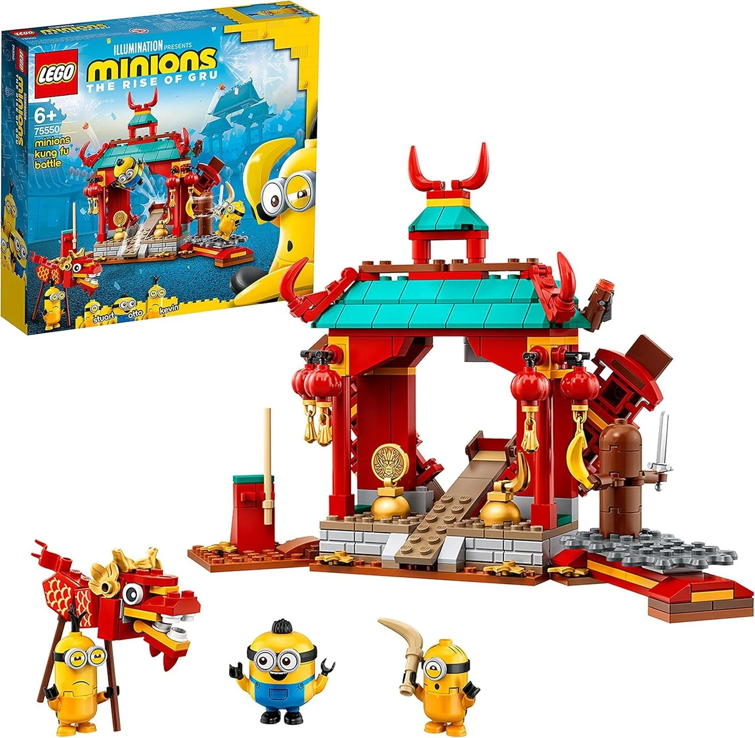 Конструктор LEGO Minions Бій міньйонів кунг-фу 75550 Кевін Стюарт Отто 310 шт, фото №1 Конструктор LEGO Minions Бій міньйонів кунг-фу 75550 Кевін Стюарт Отто 310 шт, фото №1