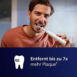Зубная щетка электрическая Philips Sonicare 5500 HX7110/02 звуковая 2 режима, контроль давления, EasyStart, SmarTimer и BrushPacer, белая synthetic.ua - Фото 1