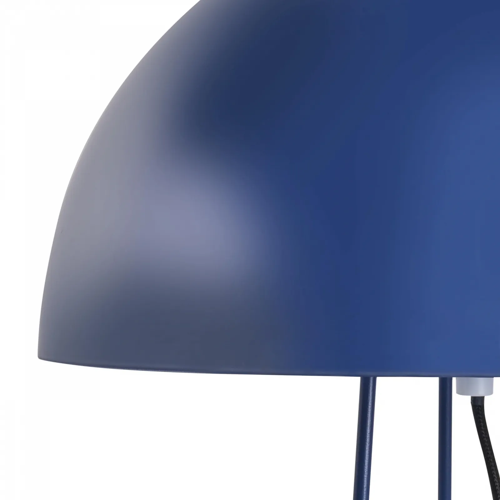 Настільна лампа Beliani Mopan металева синя з напівкруглим абажуром на 2 лампи 52 см висока Modern, фото №6