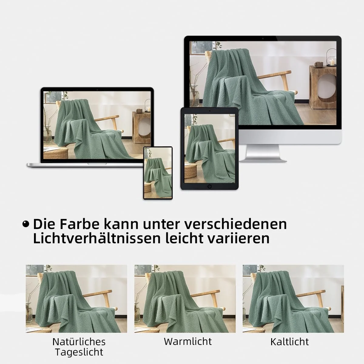 Покривало CHUFFED Вафельний піке 270 x 230 см 100% Бавовна, фото №7