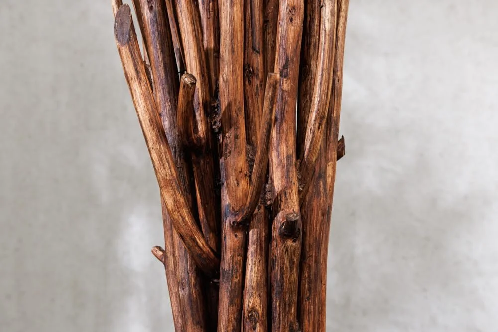 Настольная лампа riess-ambiente.de Euphoria 60 см Круглая Массив дерева Ручная работа Белая, фото №7