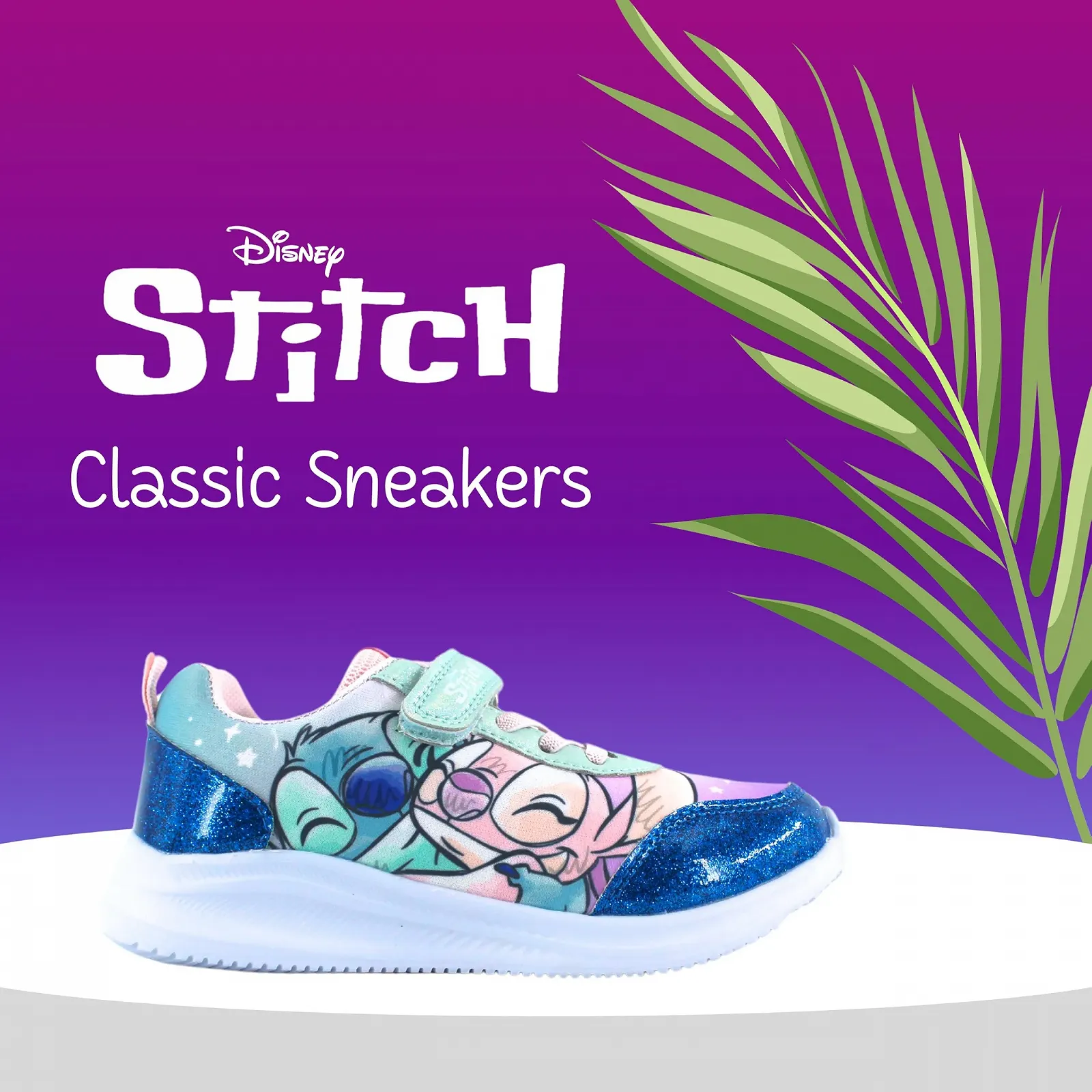 Кроссовки Disney Stitch для девочек Stitch и Angel Низкие Размеры UK 9 - 1, фото №2