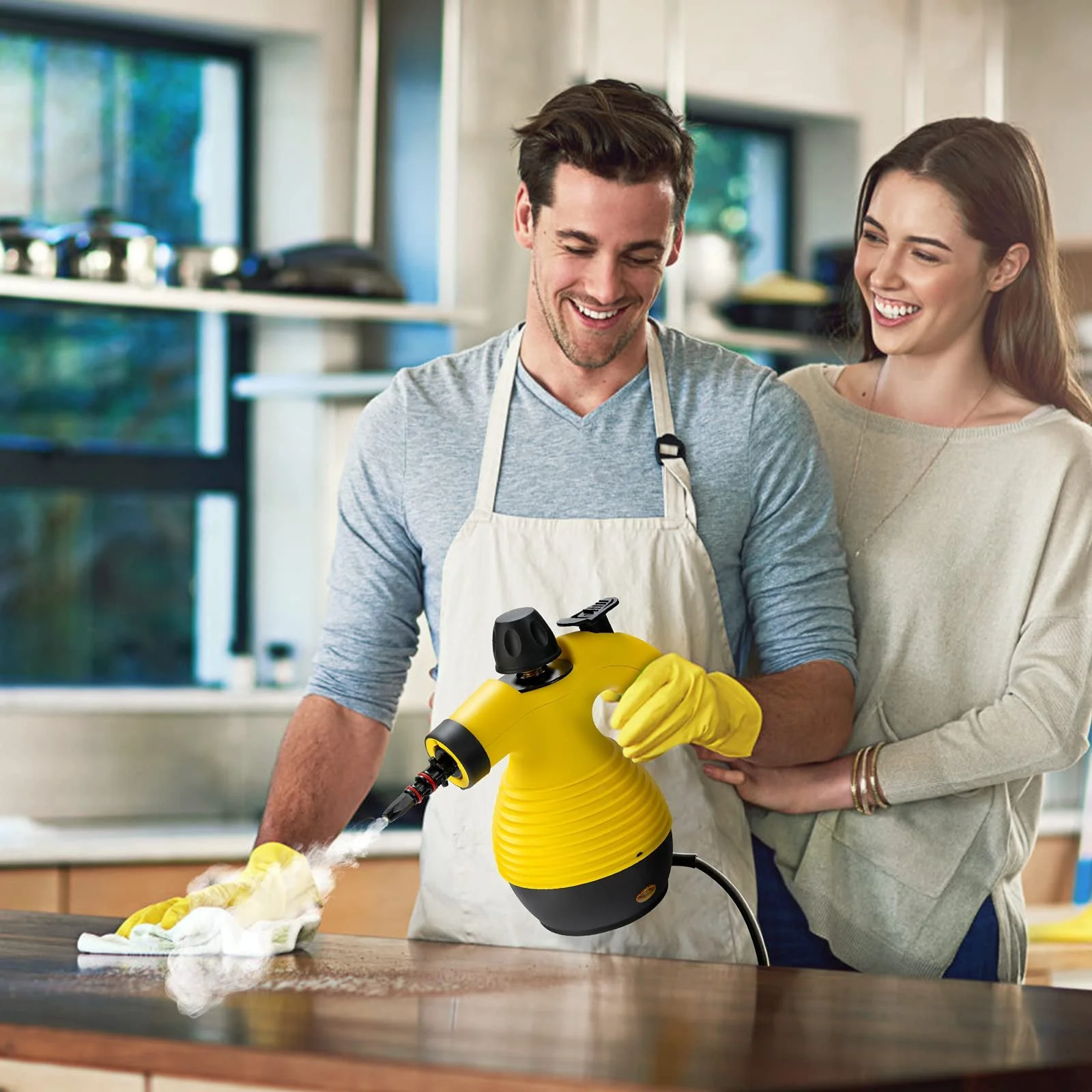 Пароочисник ручний багатофункціональний RELAX4LIFE 350 мл 9 аксесуарів 3 бар 1050 Вт, фото №8