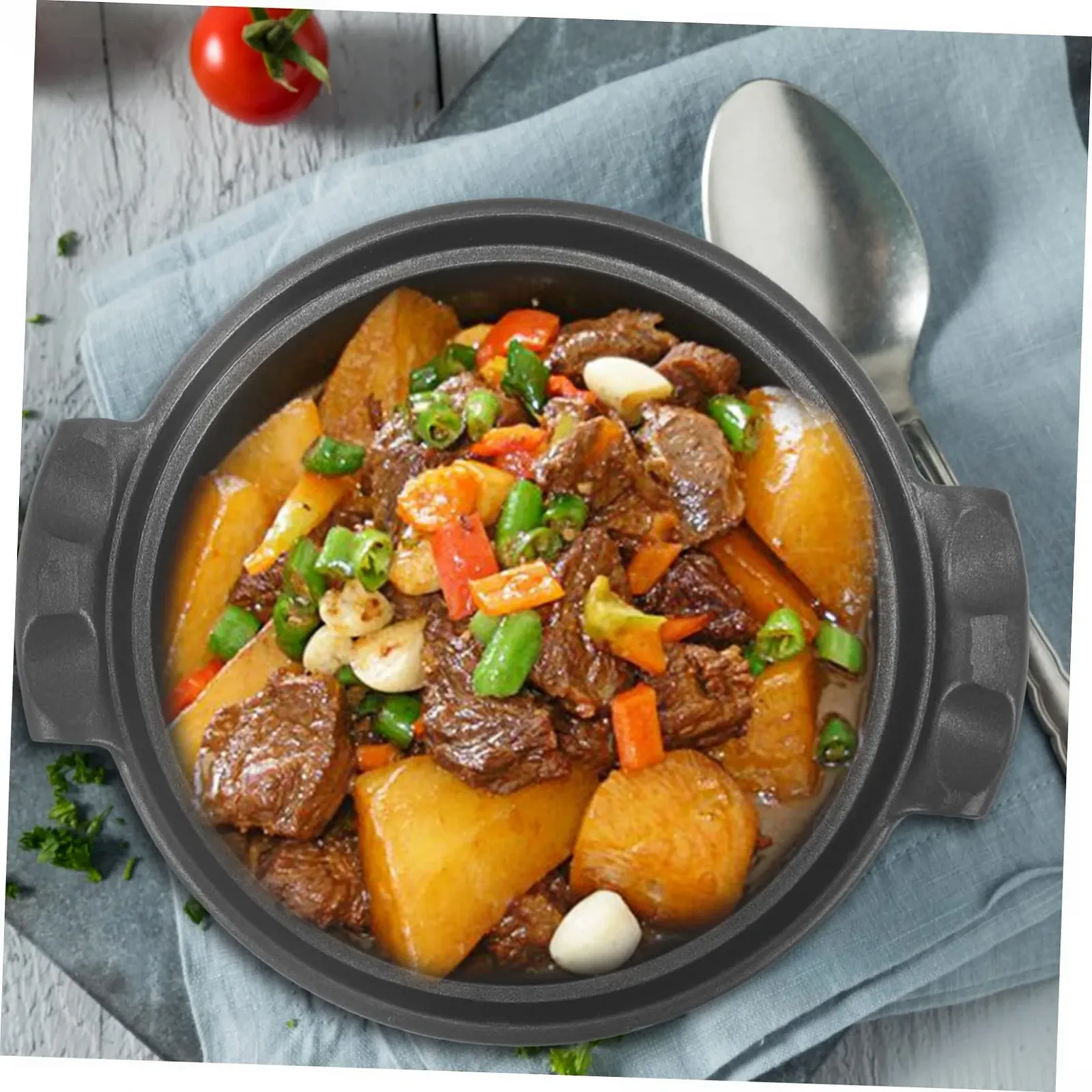 Керамическая кастрюля VANZACK с крышкой для супов и рагу малая, фото №3 Керамическая кастрюля VANZACK с крышкой для супов и рагу малая, фото №3