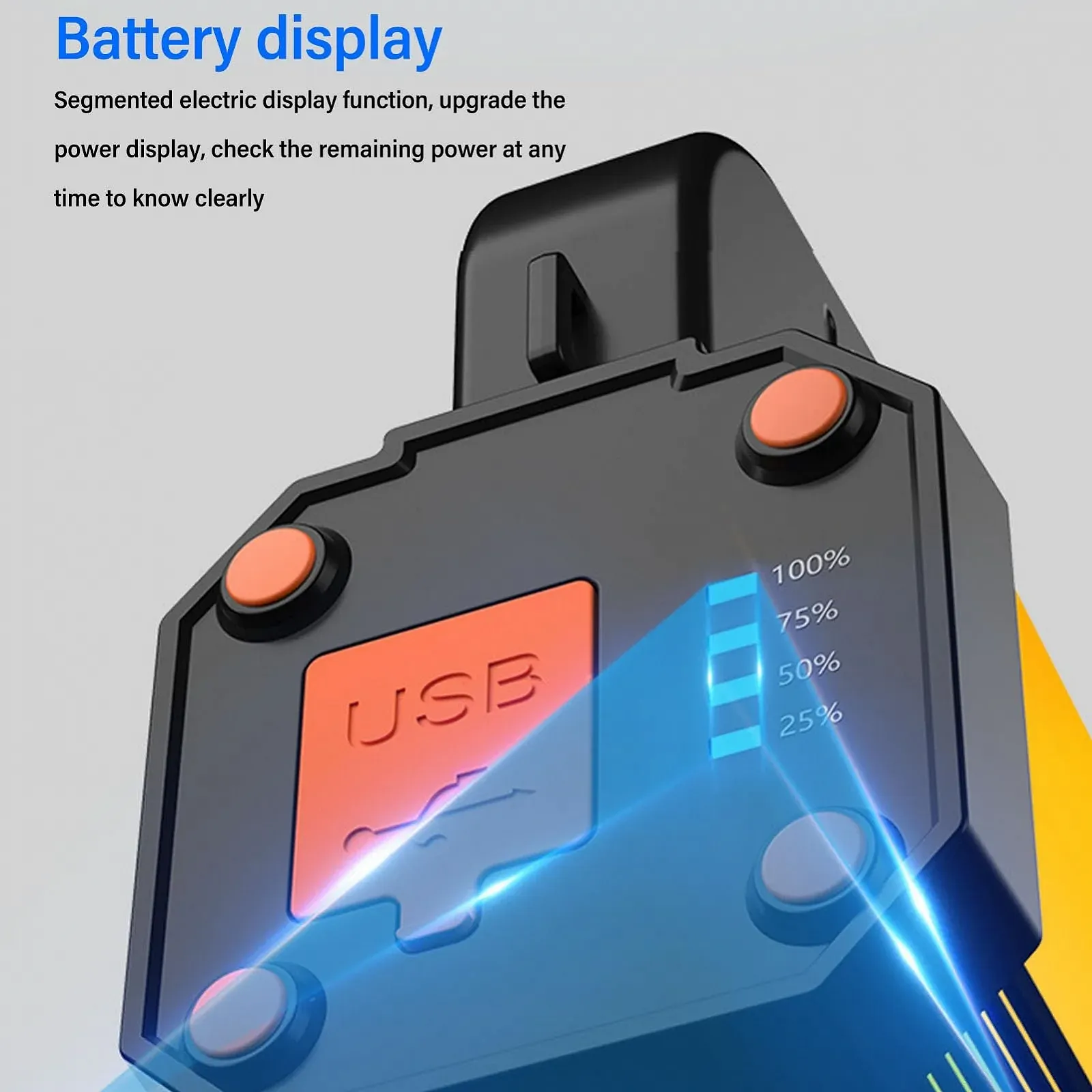 Фонарь Denash 15 W, перезаряжаемый, сверхяркий для экстренных случаев, кемпинга, походов, из алюминиевого сплава, фото №3