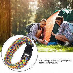 Браслет Paracord VGEBY Unisex Casual плетений з парашутним шнуром, пластик synthetic.ua - Фото 1