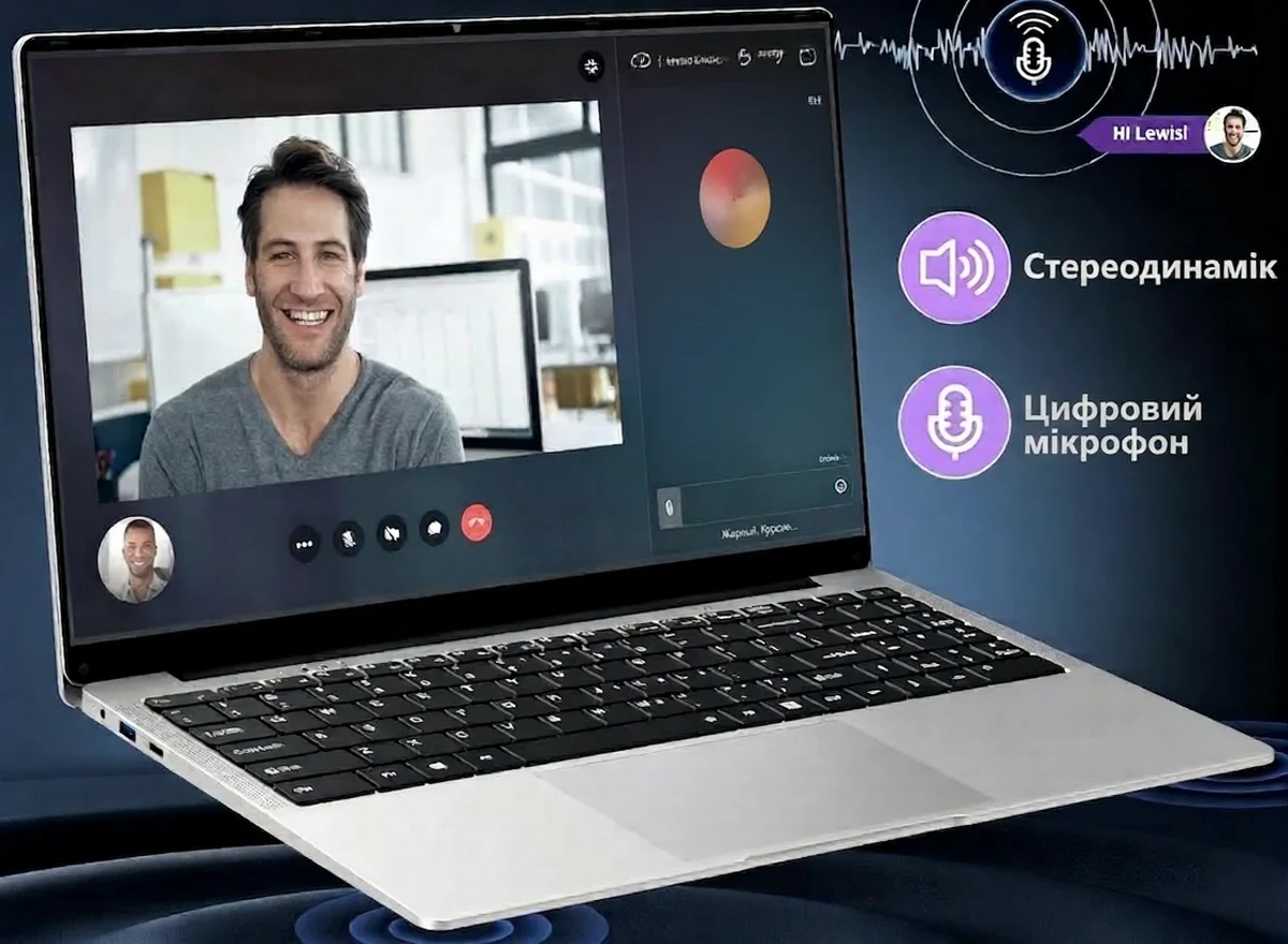 Ноутбук 15.6" Insoluxia 50095 Intel Celeron N4000 RAM 8GB SSD 256GB Windows 11 (UKR), фото №5