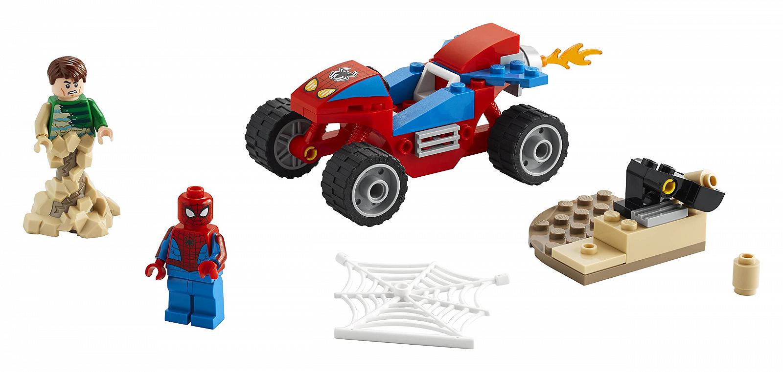 Игровой набор LEGO 76172 Spider-Man and Sandman Showdown с Спайдер-Багги, подходит для мальчиков и девочек от 4 лет, фото №4