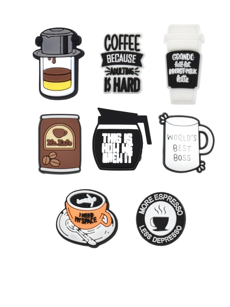 Джибитсы 8 шт, аксессуары для крокс, фото №1