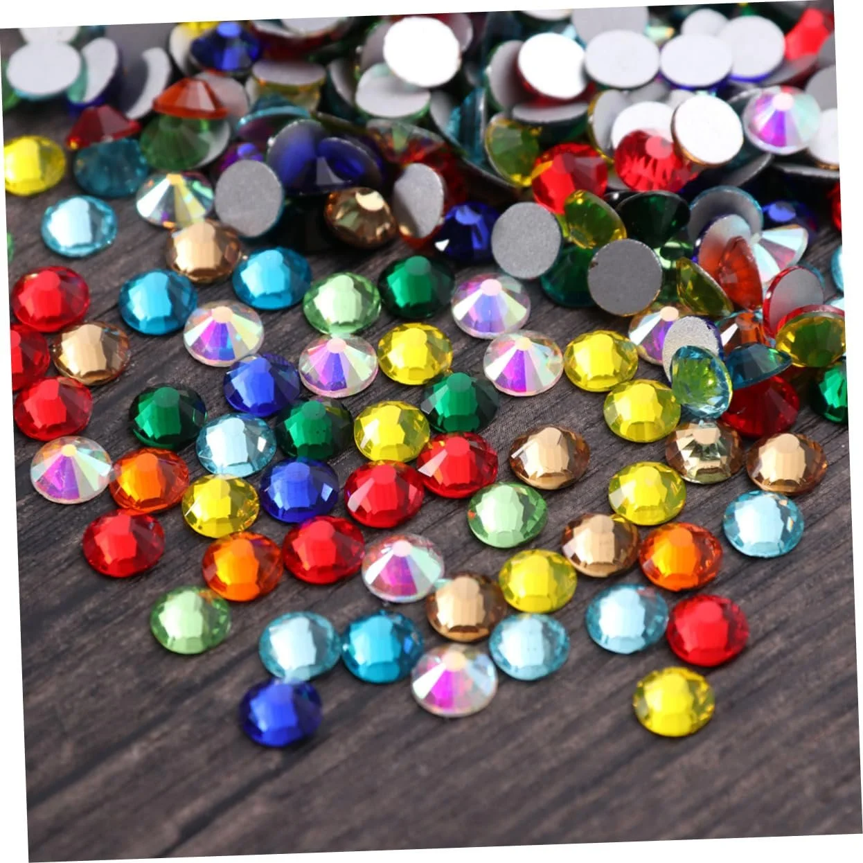 Кришталеві скляні перлини змішаних кольорів 576 шт., фото №2