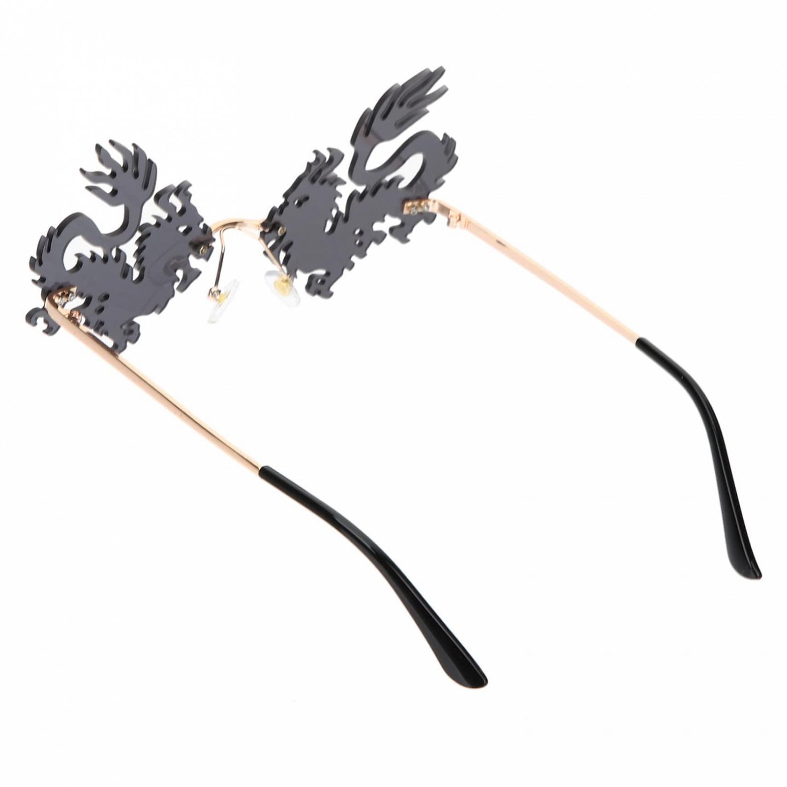 Сонцезахисні окуляри Flame PACKOVE Ретро Чоловічі Безрамкові Чорний, 2 пари, фото №7