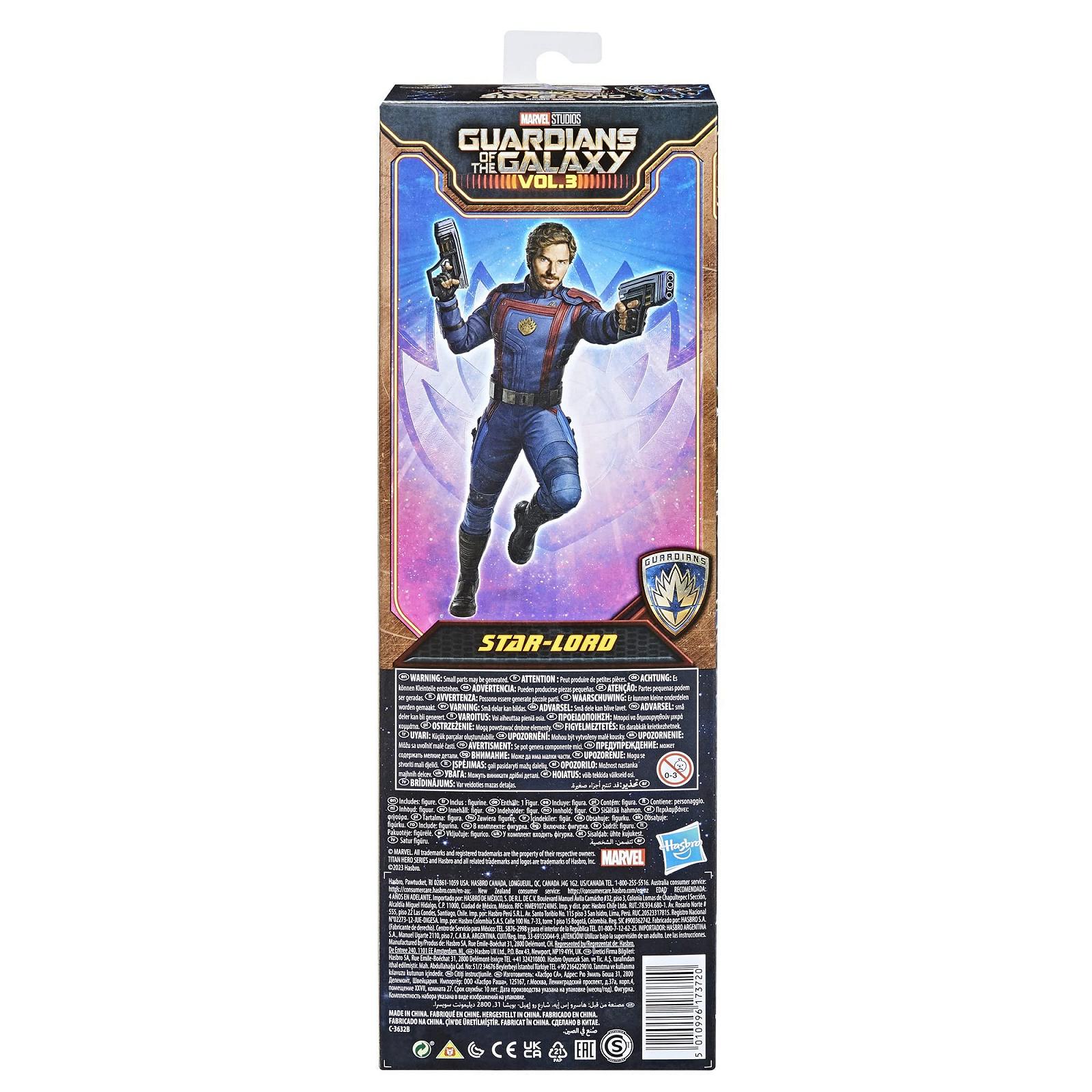 Екшн-фігурка Star-Lord Marvel Guardians of The Galaxy Vol. 3 Titan Hero Series, іграшка-супергерой для дітей віком від 4 років, фото №6