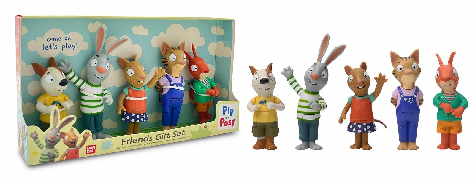 Фігурки BANDAI Pip and Posy 5 x 10 см (Pip, Posy, Zac, Frankie та Jamila), фото №1