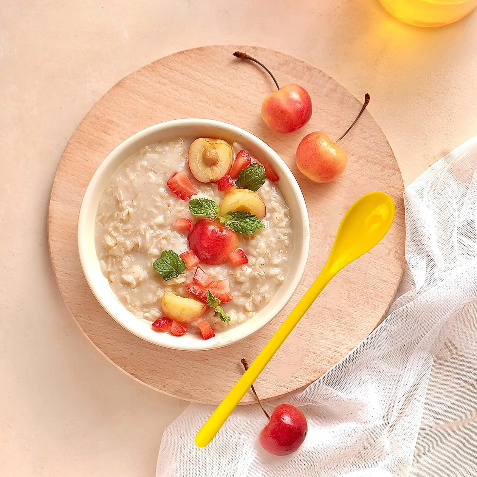 Ложка Пластикова Довга Багатокольорова (12 штук), фото №4