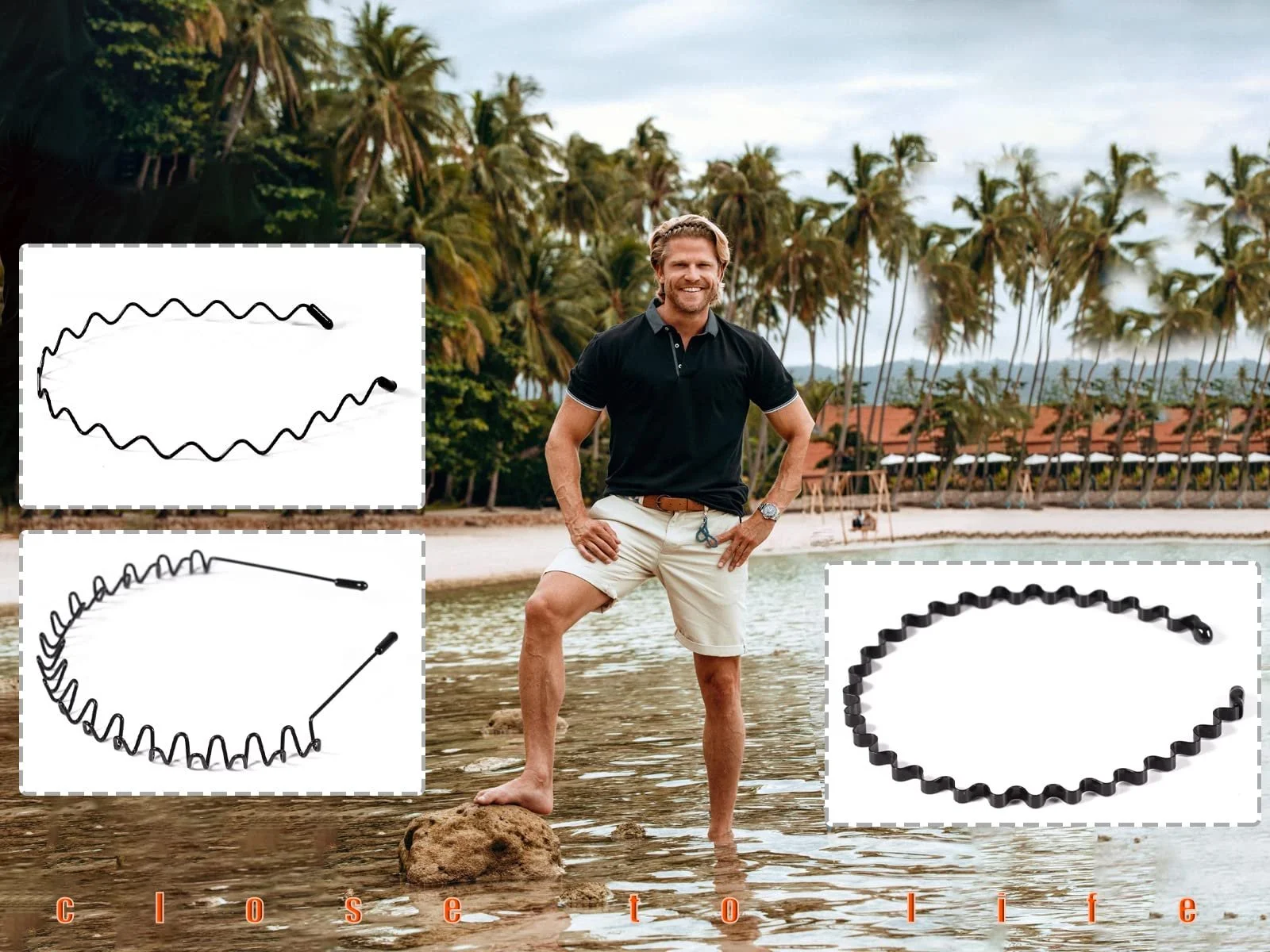 Набір з 3 обручів для волосся, фото №4 Набір з 3 обручів для волосся, фото №4